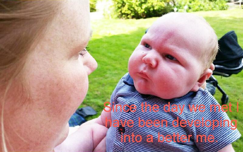 How my son has shown my true colours!