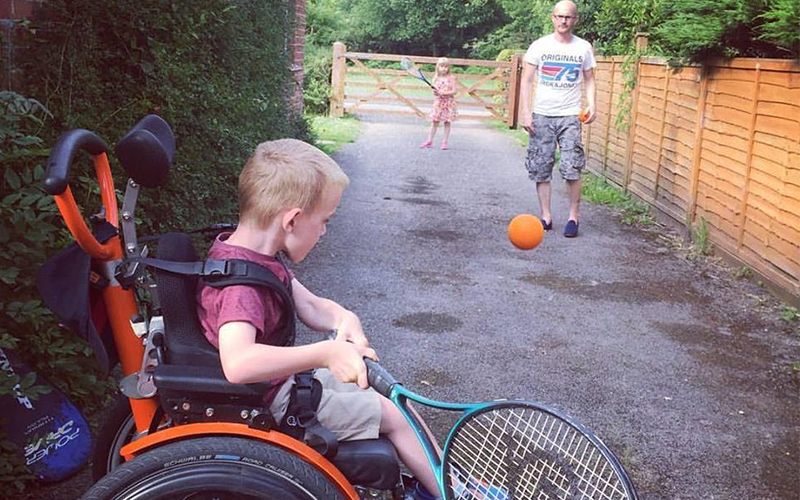 The magical powers of an orange wheelchair
