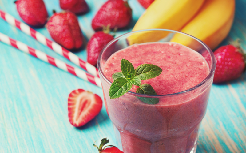 Recipe for weight gain: Strawberry Banana Smoothie
