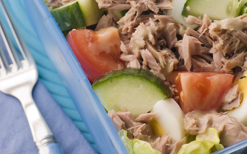 Recipe for weight gain: Tuna Salad with Walnuts and Raisins